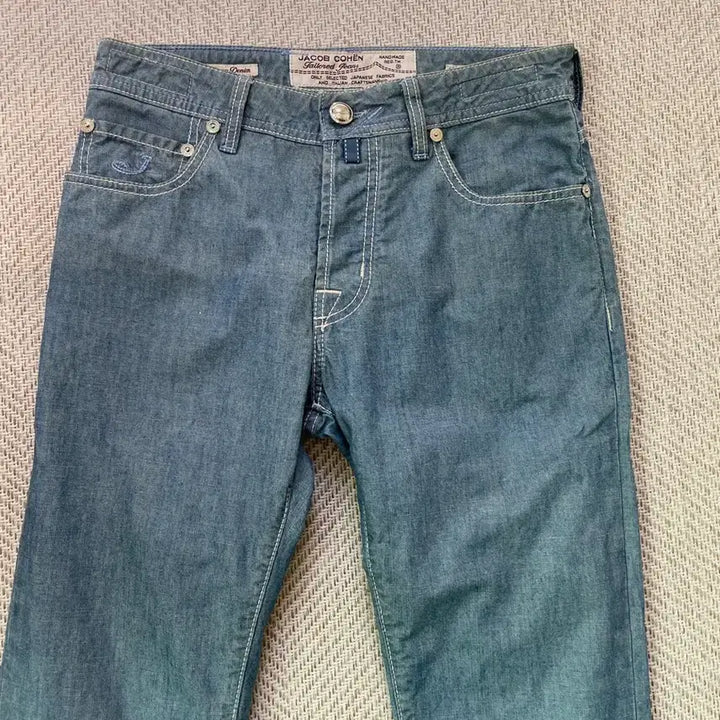[BUNJANG] Jacob Cohen Light Wash Tailored Denim Pants / 야콥 코헨 라이트 워시 테일러드 데님 팬츠