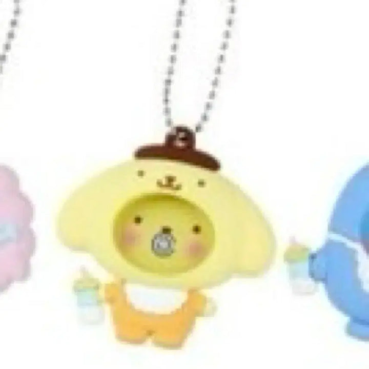 [BUNJANG] Sanrio Baby Pompompurin Photo Frame Badge Keychain Holder / 산리오 베이비 폼폼푸린 포토 프레임 뱃지 키링 홀더