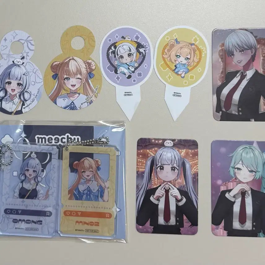 [BUNJANG] Meechu Aniplex Collaboration Cafe Eomong Miyoung Bundle Set / 미츄 meechu 애니플러스 콜라보 카페 이오몽 미녕이