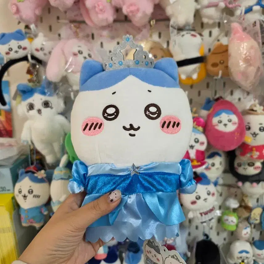 [BUNJANG] Chiikawa Hachiware Princess Plush / 치이카와 인형 / 하치와레 프린세스 누이 생일 누이 공주 누이