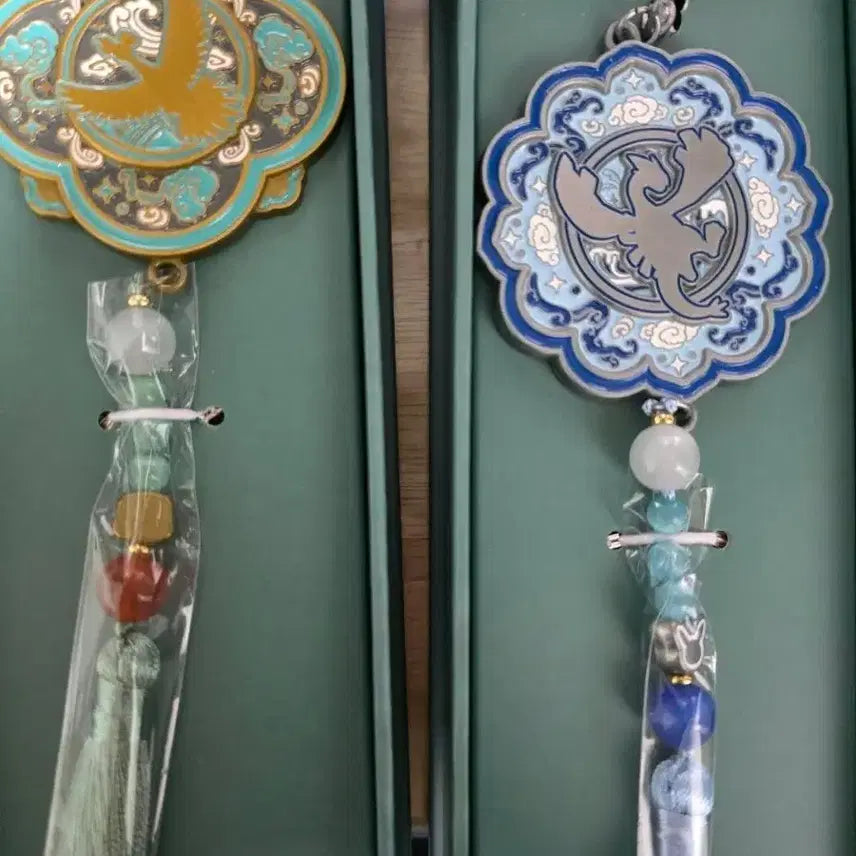 [BUNJANG] Pokemon Traditional Tassel Keychains (Ho-Oh/Lugia) Bundle Set / 포켓몬 전통 태슬 키링 (칠색조/루기아) 일괄 판매
