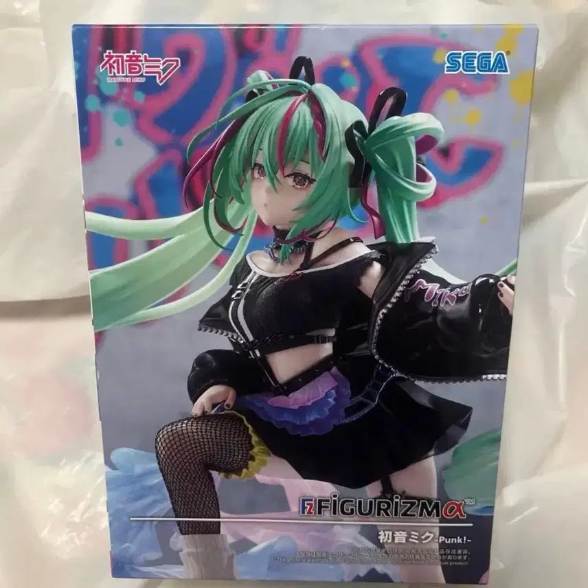[BUNJANG] SEGA Hatsune Miku Figurizma Punk Figure (Sealed) / 현물!! 미개봉 신상 세가 하츠네 미쿠 figurizma 펑크