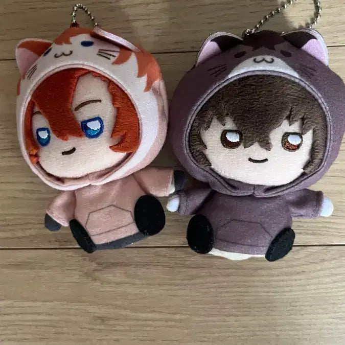 [BUNJANG] Bungo Stray Dogs Dazai Osamu &amp; Nakahara Chuuya Finger Puppet Bundle Set / 급전)문스독 다자이 오사무 나카하라 츄야 손가락 인형 일괄