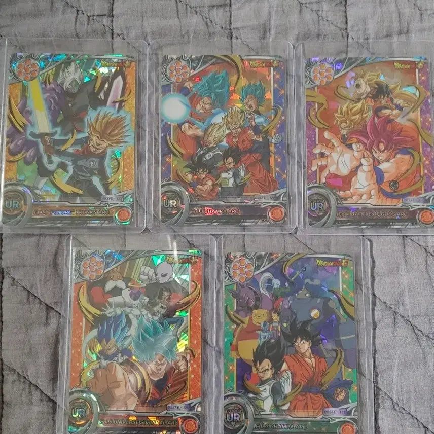 [BUNJANG] Dragon Ball Super Collectible UR Cards (4-Card Set) / 117 120 121 123 125  드래곤볼 슈퍼 콜렉트 UR 5장