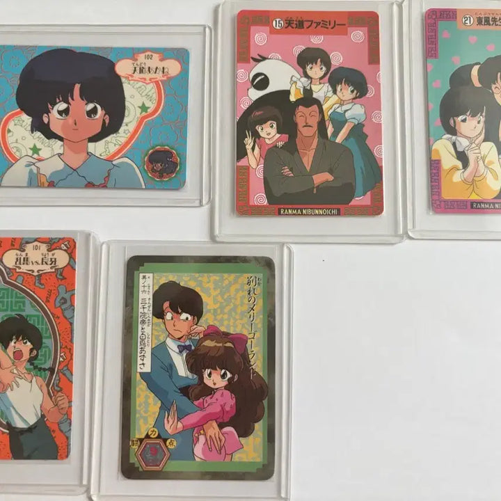 [BUNJANG] Ranma 1/2 Vintage Cards Bundle Set 1990 Bandai / 란마 1/2 고전카드 굿즈 일괄 1990년도 반다이