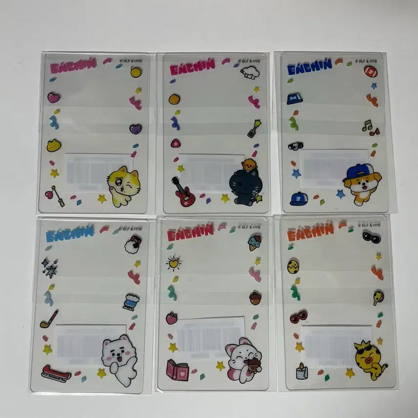 [BUNJANG] ENCHIN Transparent Photocard Frame Bundle Set / 엔친 ENCHIN 투명 포토카드 프레임 일괄 양도 원츄 녹스타 제이키