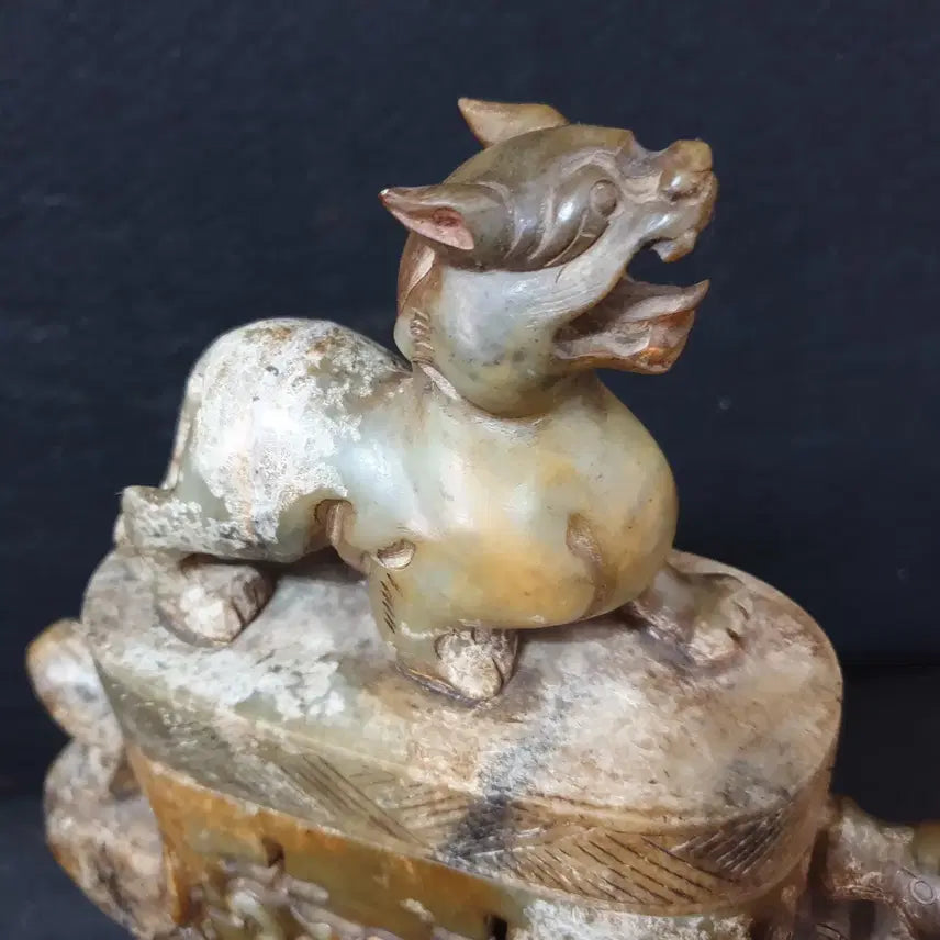 [BUNJANG] Museum-Grade Spring and Autumn Period Excavated Huazhuan Jade Casket / (수원만물)박물관급의 춘추시기 출토 화전옥 옥함