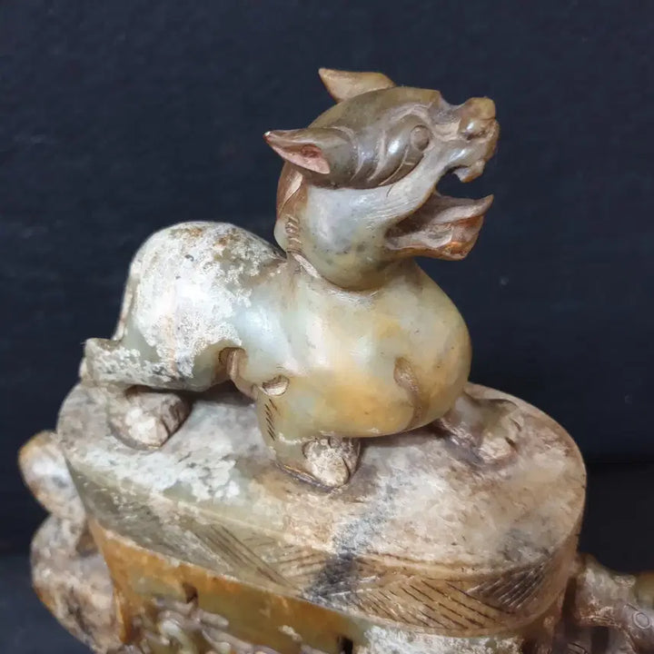 [BUNJANG] Museum-Grade Spring and Autumn Period Excavated Huazhuan Jade Casket / (수원만물)박물관급의 춘추시기 출토 화전옥 옥함