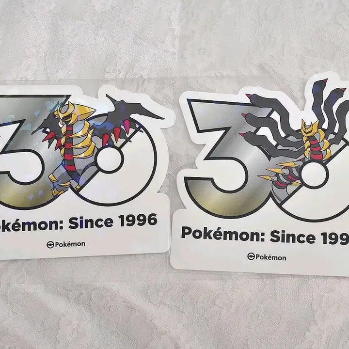 [BUNJANG] Pokemon 30th Anniversary Logo Sticker Giratina 2 Types Bundle Set / 일괄) 판매 포켓몬 30주년 로고 스티커 기라티나 2종