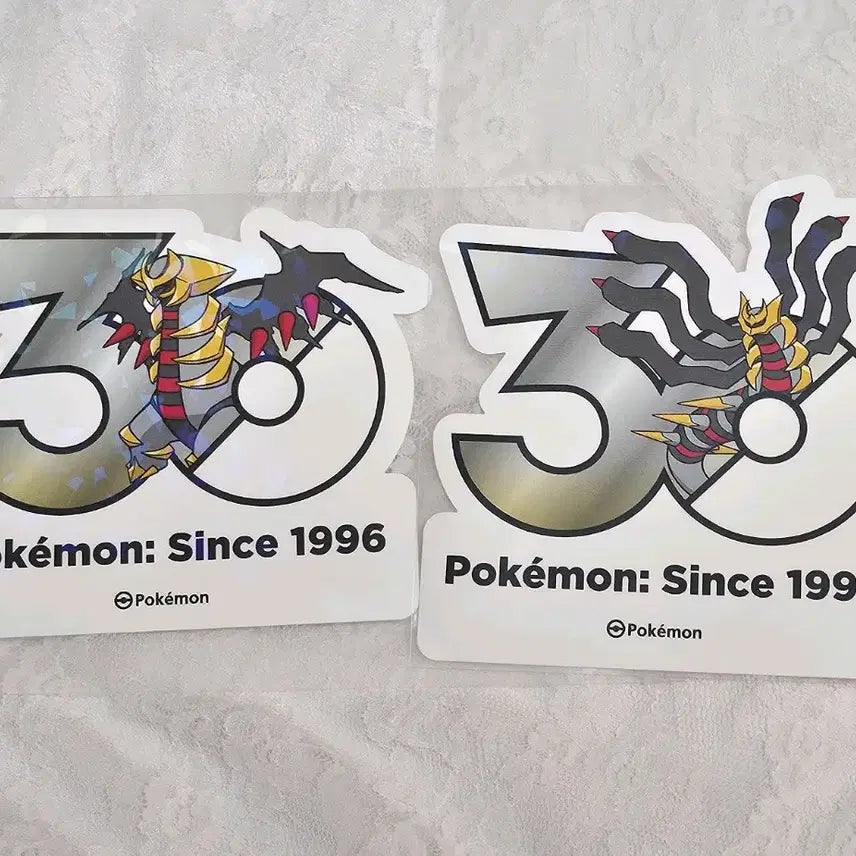 [BUNJANG] Pokemon 30th Anniversary Logo Sticker Giratina 2 Types Bundle Set / 일괄) 판매 포켓몬 30주년 로고 스티커 기라티나 2종