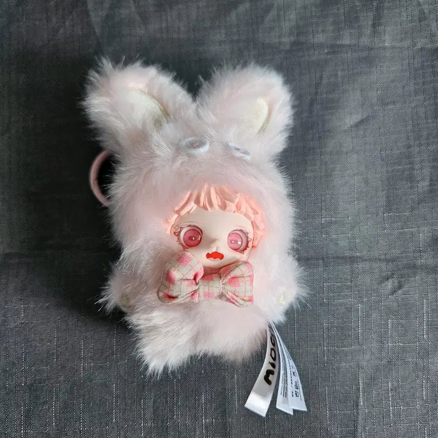 [BUNJANG] Miyoko Pink Rabbit Plush Bag / 미오코 포옹 분홍 토끼