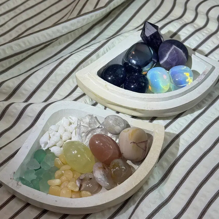 [BUNJANG] Natural Stone Tumbled Gravel Assortment / 크리스탈 힐링스톤 천연석 텀블 자갈  조개 모음