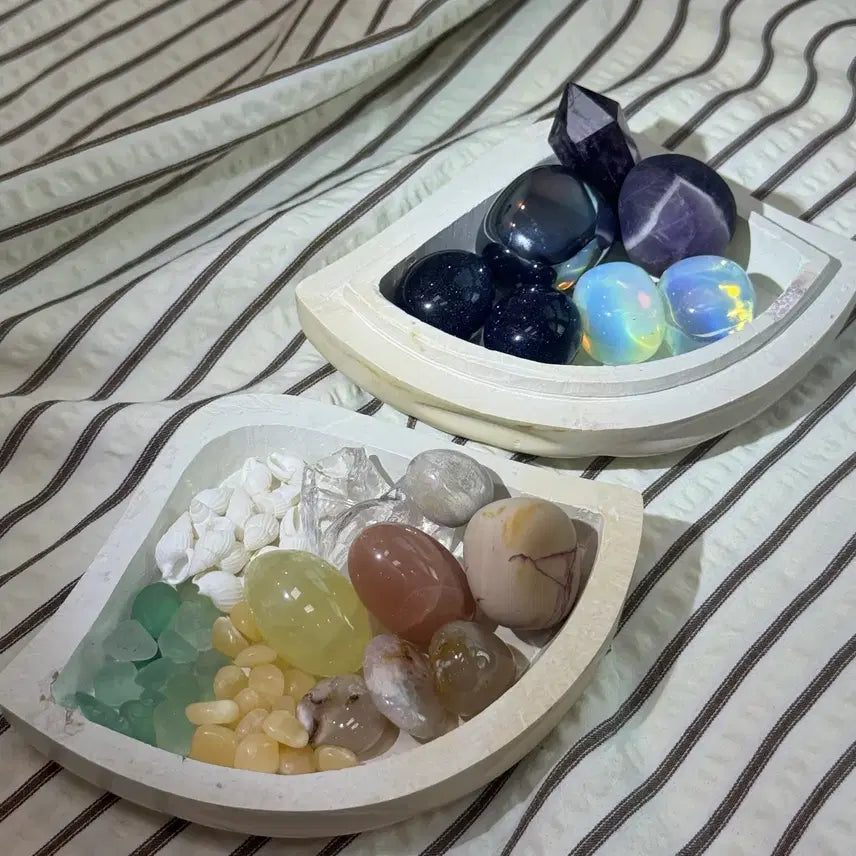 [BUNJANG] Natural Stone Tumbled Gravel Assortment / 크리스탈 힐링스톤 천연석 텀블 자갈  조개 모음