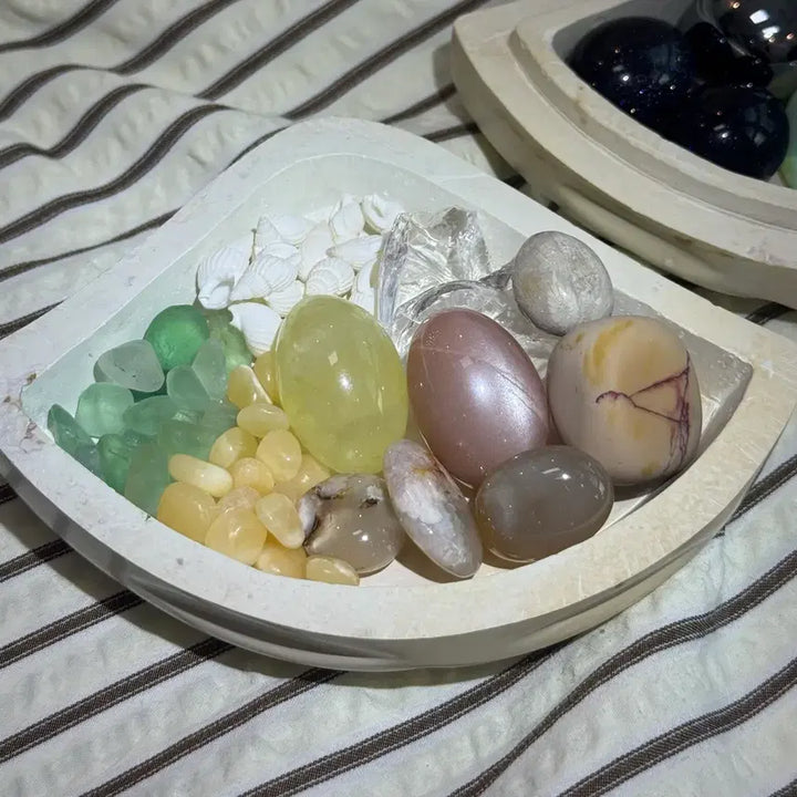 [BUNJANG] Natural Stone Tumbled Gravel Assortment / 크리스탈 힐링스톤 천연석 텀블 자갈  조개 모음