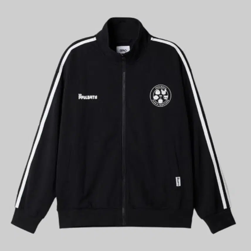 [BUNJANG] Spao x Bullbat Drop Jacket Black White Line L Size / 뿔바투 드롭자켓