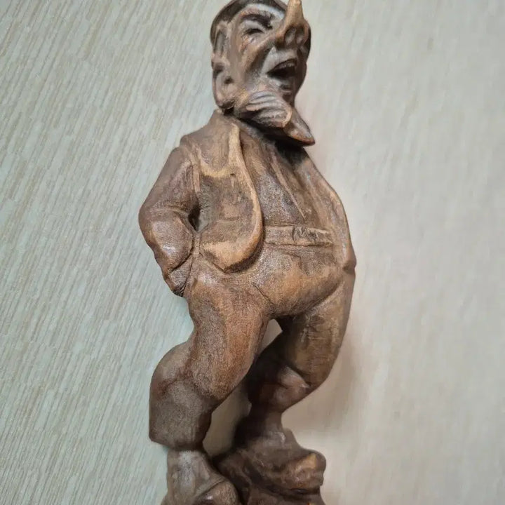 [BUNJANG] European Vintage Handmade Wooden Pinocchio Figurine (18cm) / [유럽 빈티지] 수공예 원목 피노키오  목각  피겨 인형 (18cm)