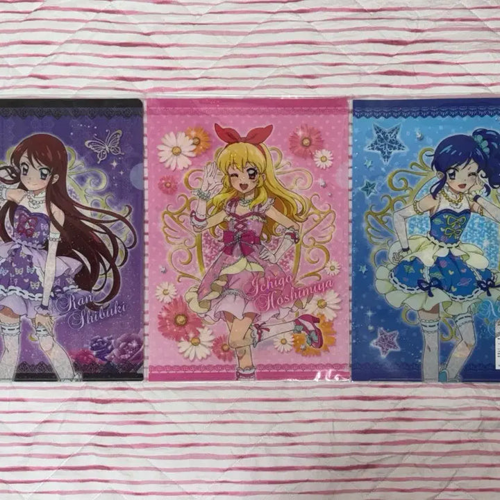 [BUNJANG] Aikatsu! The Movie A4 Clear File 3-Set Soleillé / 극장판 아이카츠 A4 클리어 파일 3매 세트 솔레이유 아이엠스타