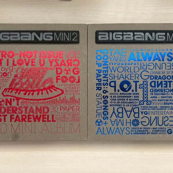 [BUNJANG] BIGBANG Mini Album Vol. 1 &amp; 2 Bundle Set / 빅뱅 미니1집 2집 일괄