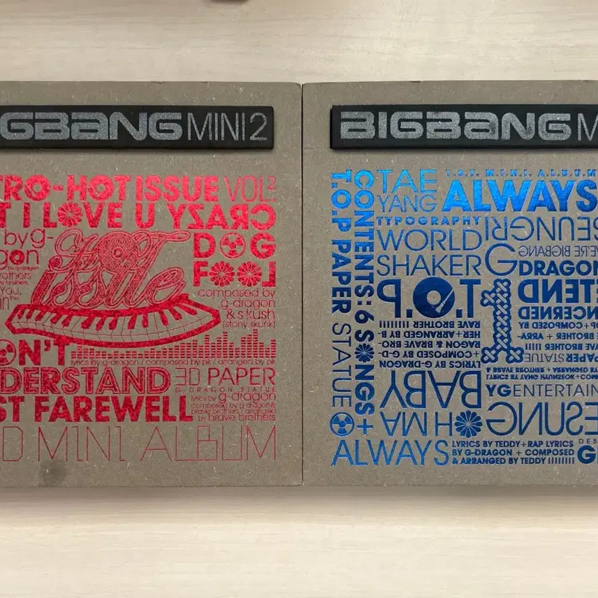 [BUNJANG] BIGBANG Mini Album Vol. 1 &amp; 2 Bundle Set / 빅뱅 미니1집 2집 일괄