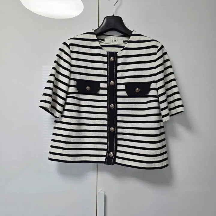 [BUNJANG] TIME Striped Jacket Cardigan / 타임 TIME 자켓  가디건  티24SS