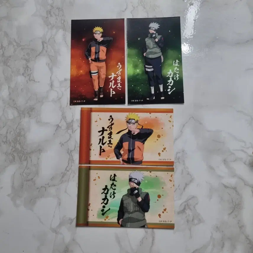 [BUNJANG] Naruto Kakashi Clear Card Bundle Set (4 pieces) / 일괄) 나루토, 카카시 클리어 카드 4개