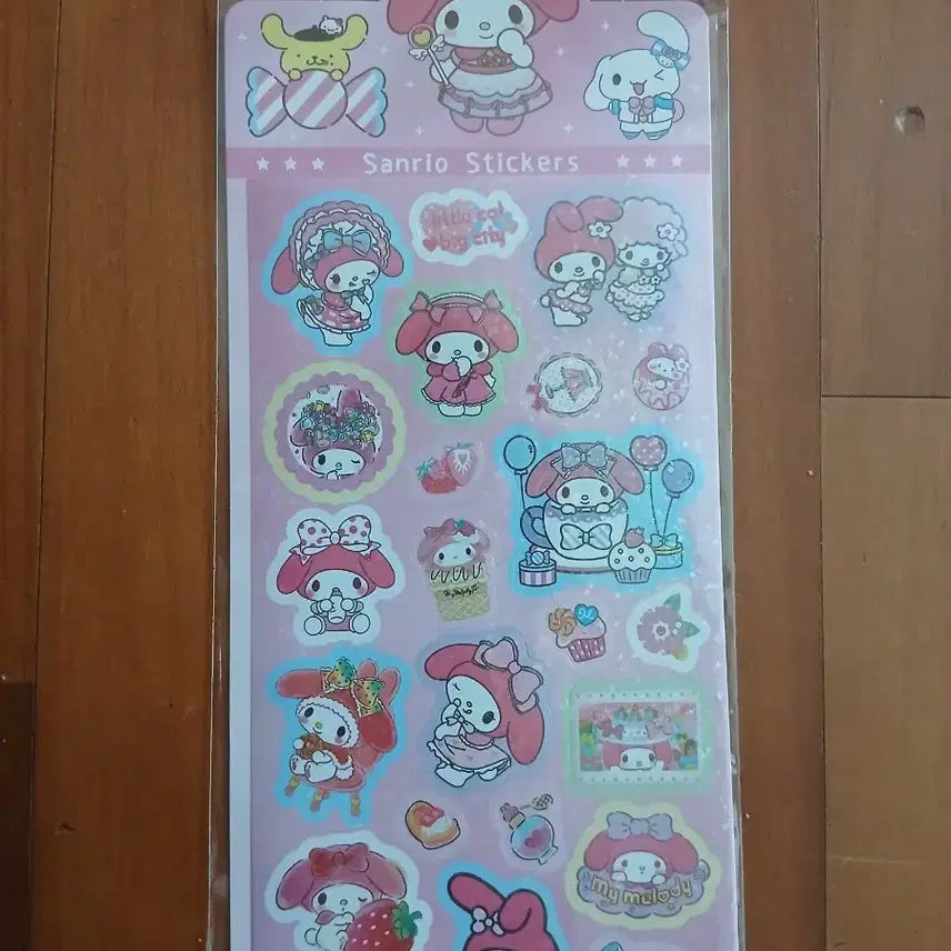 [BUNJANG] Sanrio My Melody &amp; Kuromi Sticker Set / 산리오 마이멜로디 쿠로미 스티커 총 세트