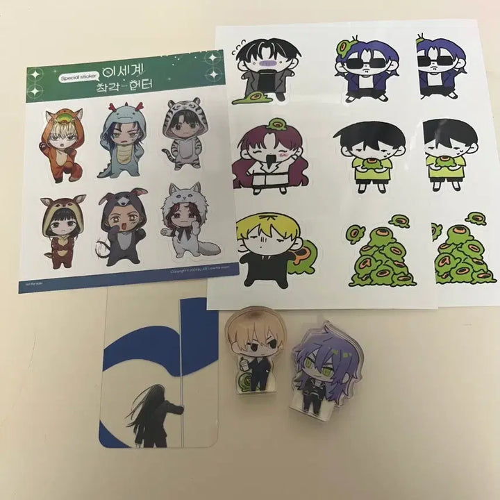 [BUNJANG] Isekai Deception Hunter Chang Ho Gi Ryeo Kkorotto + Sticker Set / 이세계 착각헌터 이착헌 창호기려 코롯토+스티커 세트