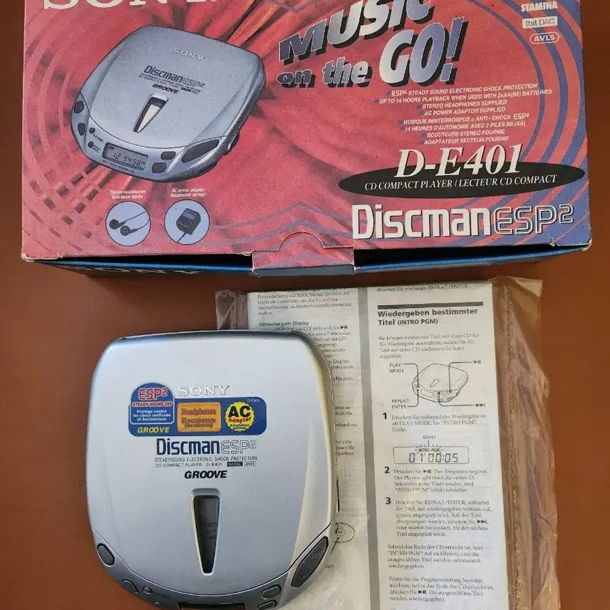 [BUNJANG] Sony Discman D-E401 ESP2 Portable CD Player / 소니 디스크맨 D-E401 ESP2 CD플레이어