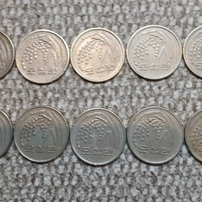 [BUNJANG] 1990 50 Won Coin Bundle (10 pcs) / 1990년 50원 동전 10개일괄