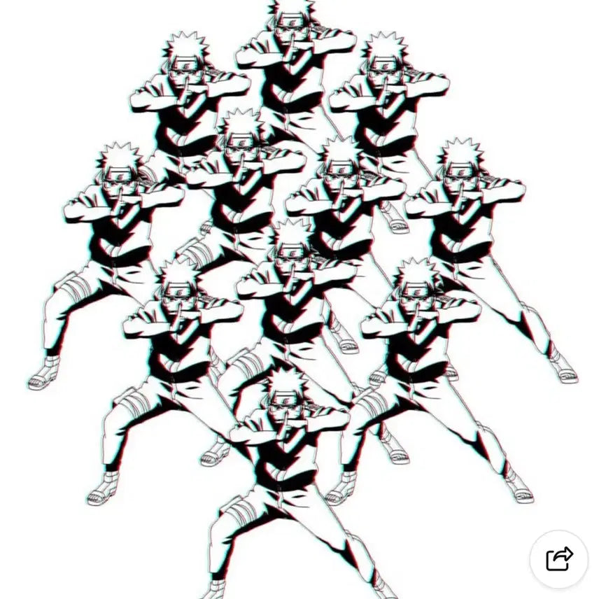 [BUNJANG] Cospa Naruto Shadow Clone Jutsu T-Shirt XL / 코스파 나루토 그림자 분신술 티셔츠 XL