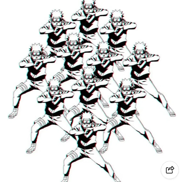 [BUNJANG] Cospa Naruto Shadow Clone Jutsu T-Shirt XL / 코스파 나루토 그림자 분신술 티셔츠 XL
