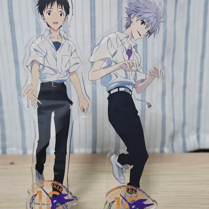 [BUNJANG] Evangelion 10th Anniversary Shinji Kaworu Acrylic Stand / 에반게리온 10주년 아크릴 신지 카오루