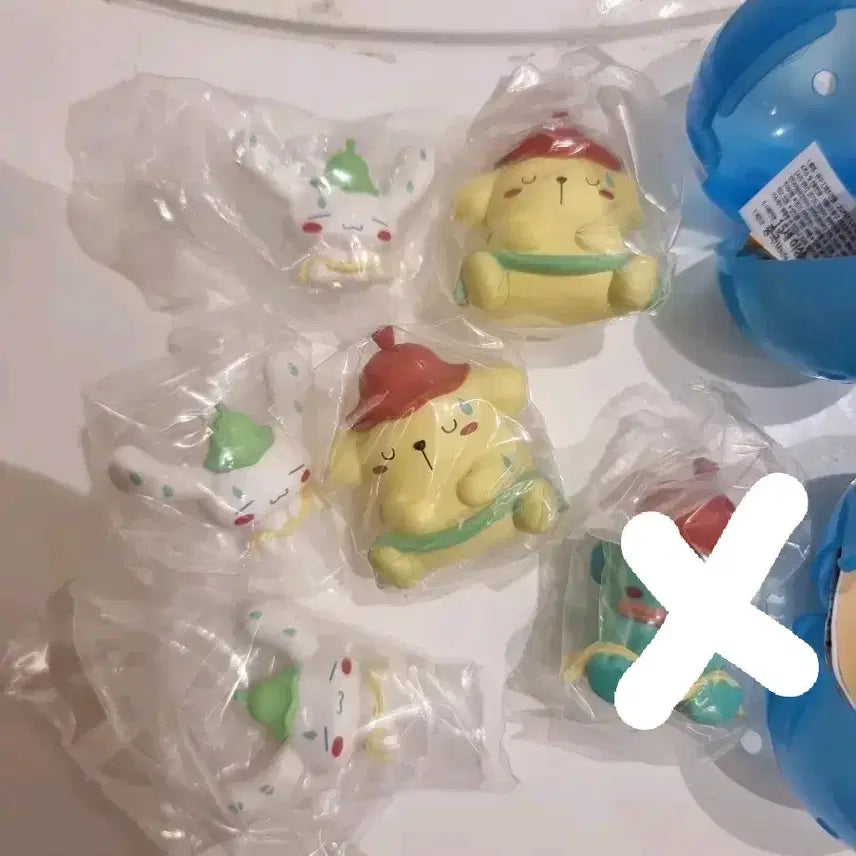 [BUNJANG] Sanrio Cinnamoroll, Pompompurin, Hangyodon Plush Set / 사우나 산리오 폼폼푸린시나모롤 (짱구 산리오 구치파치)