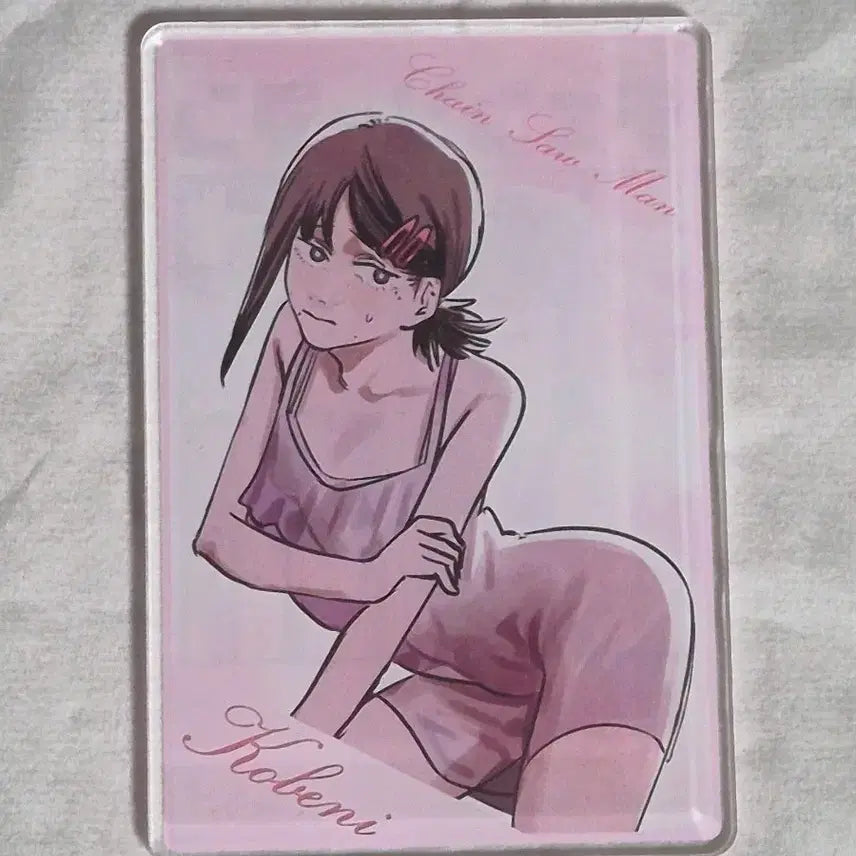 [BUNJANG] Chainsaw Man Kobeni Acrylic Card / 체인소맨 코베니 스테이터스