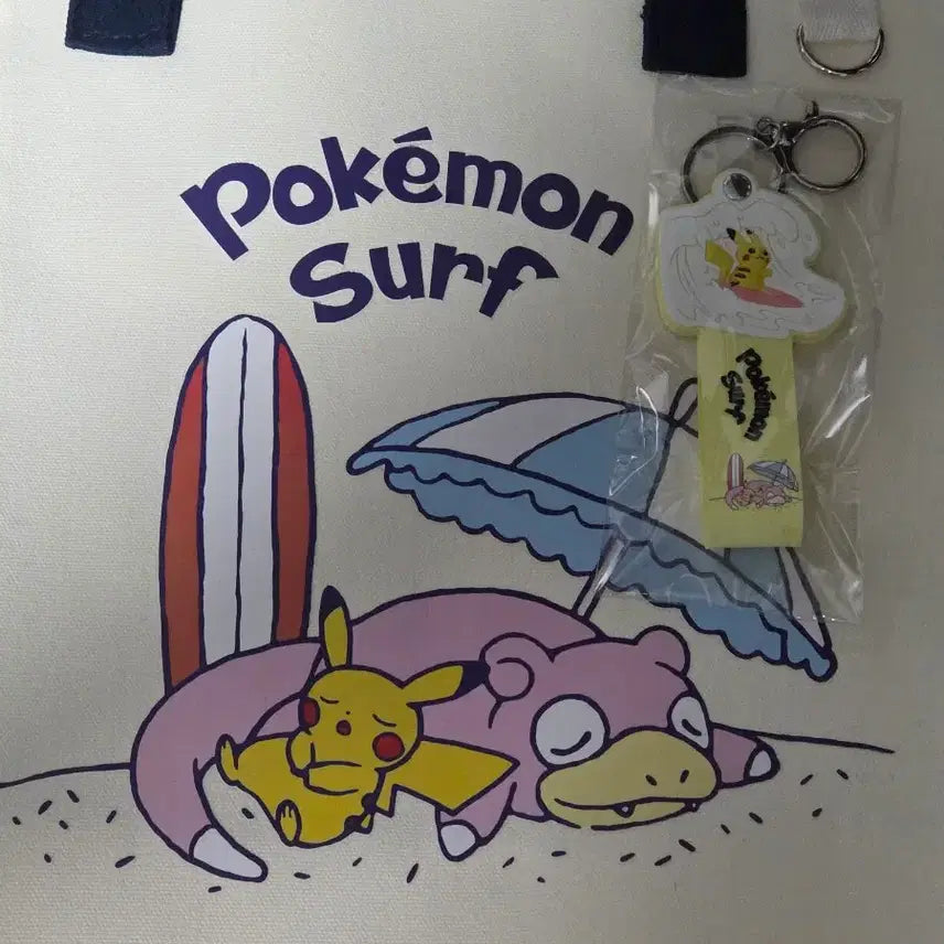 [BUNJANG] Lotte x Pokémon Eco Bag &amp; Keyring Bundle Set / 롯데리아 포켓몬 에코백 &amp; 키링 일괄 판매