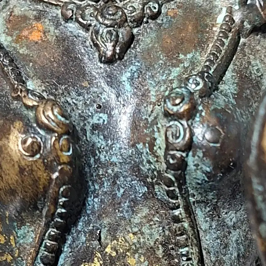 [BUNJANG] Tibetan Seated Bronze Buddha Statue / 티벳 좌상 동불상