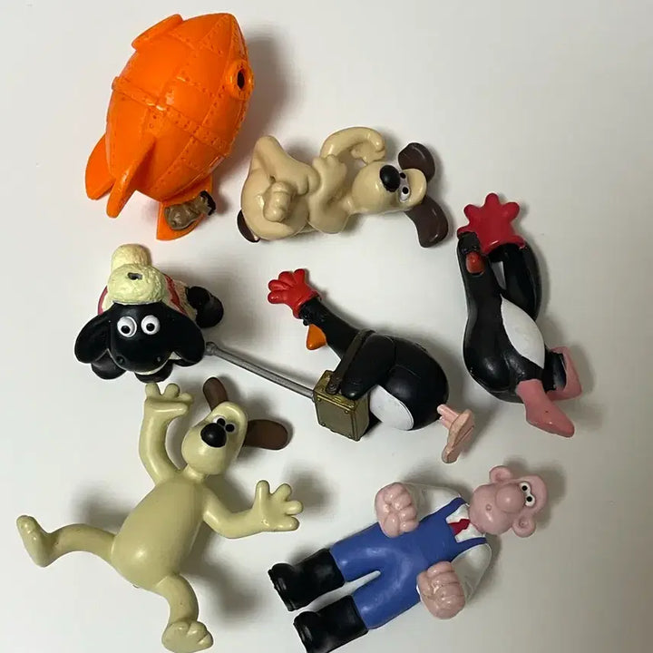 [BUNJANG] Wallace &amp; Gromit McGrow Vintage Figure Bundle Pencil Toppers / 월레스와 그로밋 맥그로우 빈티지 피규어 일괄 연필토퍼