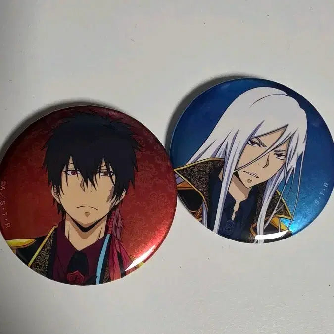 [BUNJANG] Katekyo Hitman Reborn! Varia Jajjan/Squalo Can Badge Set / 가히리 바리아 잔저스 스쿠알로 캔뱃지 / 가정교사 히트맨 리본