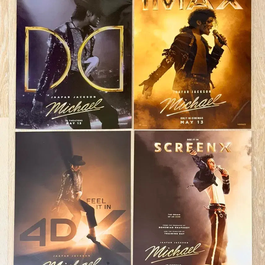 [BUNJANG] Michael Special Screen Poster Bundle (Dolby Cinema, IMAX, 4DX, SCREENX) / <마이클> 특별관 포스터 -돌비,IMAX,4DX,SX- 전종 일괄