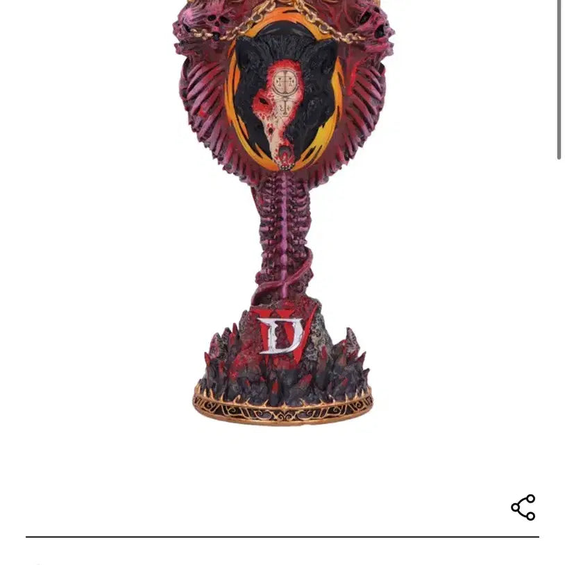 [BUNJANG] Blizzard Diablo Mephisto Goblet / (새상품)블리자드 디아블로 4 메피스토 고블렛 컵