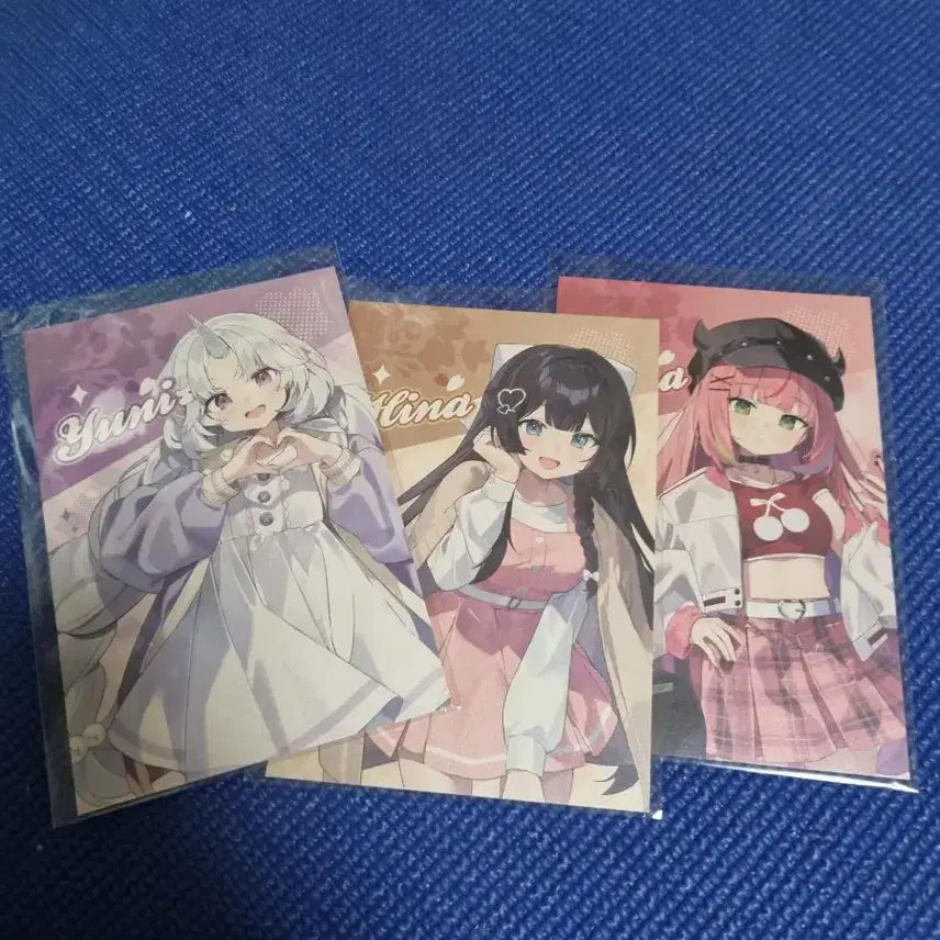 [BUNJANG] Stelive Spring Blossom Date Nanahinauni Postcard Bundle Set / 스텔라이브 봄빛데이트 나나, 히나, 유니 엽서 일괄
