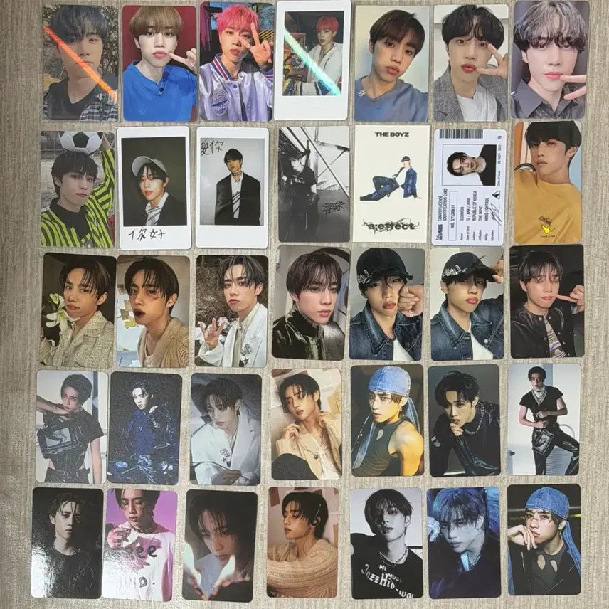 [BUNJANG] The Boyz Sunwoo Photocard Bundle Set / 더보이즈 선우 포카 35장 생카 공굿 비공굿 일괄양도