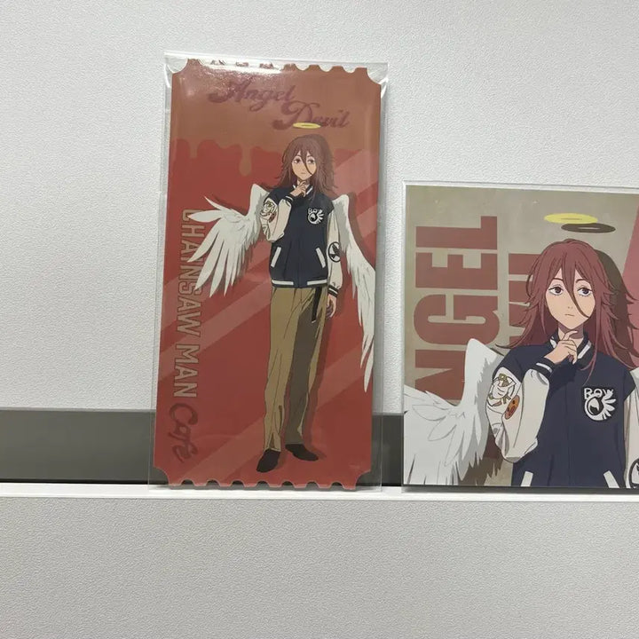 [BUNJANG] Chainsaw Man Angel Devil Collaboration Cafe Ticket &amp; Postcard Set / 체인소맨 (천사의 악마) 티켓+엽서 콜라보 카페 팝업 굿즈