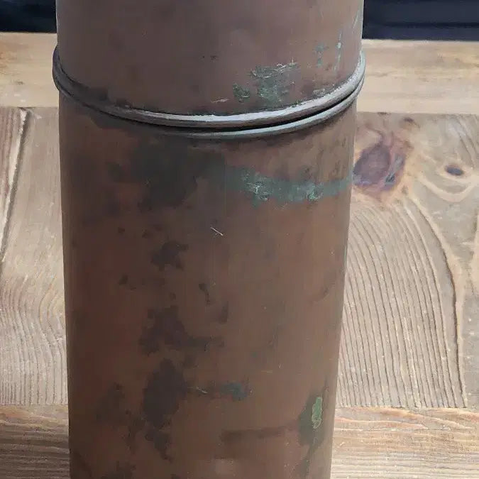 [BUNJANG] Vintage Copper Cylindrical Water Container / 근대사 빈티지 구리 원통 물통