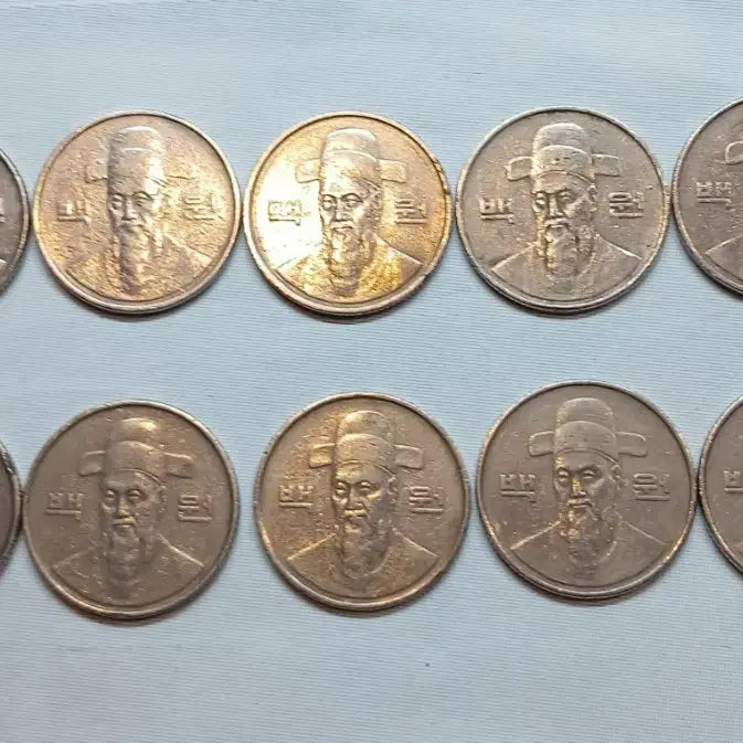 [BUNJANG] 1986 100 Won Coin Bundle (10 Coins) / 1986년 100원 동전 10개 일괄