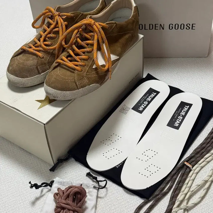 [BUNJANG] Golden Goose Truestar Tobacco 43 Sneakers Full Set / 골든구스 트루스타 토바코 43사이즈 2회착 새상품급 백화점판 풀구성