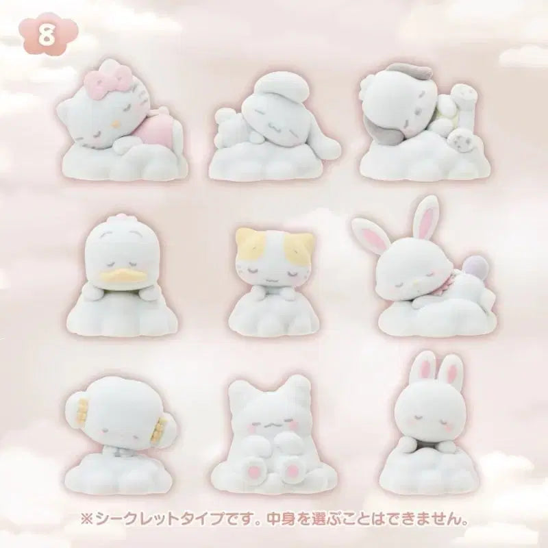 [BUNJANG] Sanrio Shihwa Nap Figurine Collection / 산리오 시로후와 낮잠 페클 피규어
