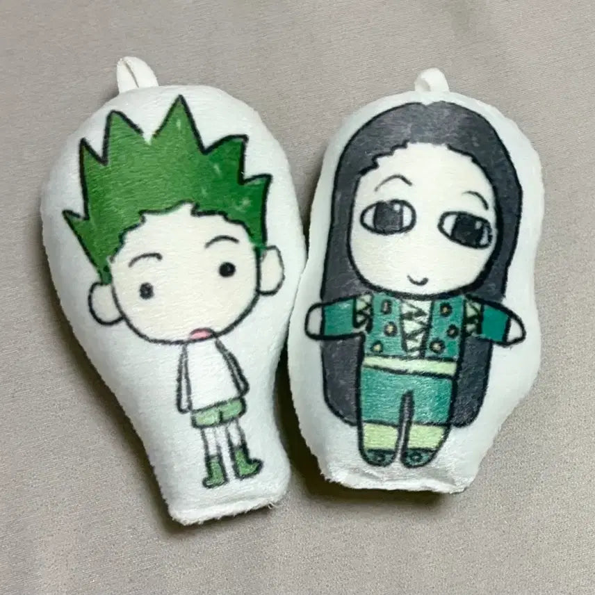 [BUNJANG] Hunter x Hunter Gon &amp; Illumi Cushion Keychain / 헌터헌터 곤 이르미 쿠션 키링