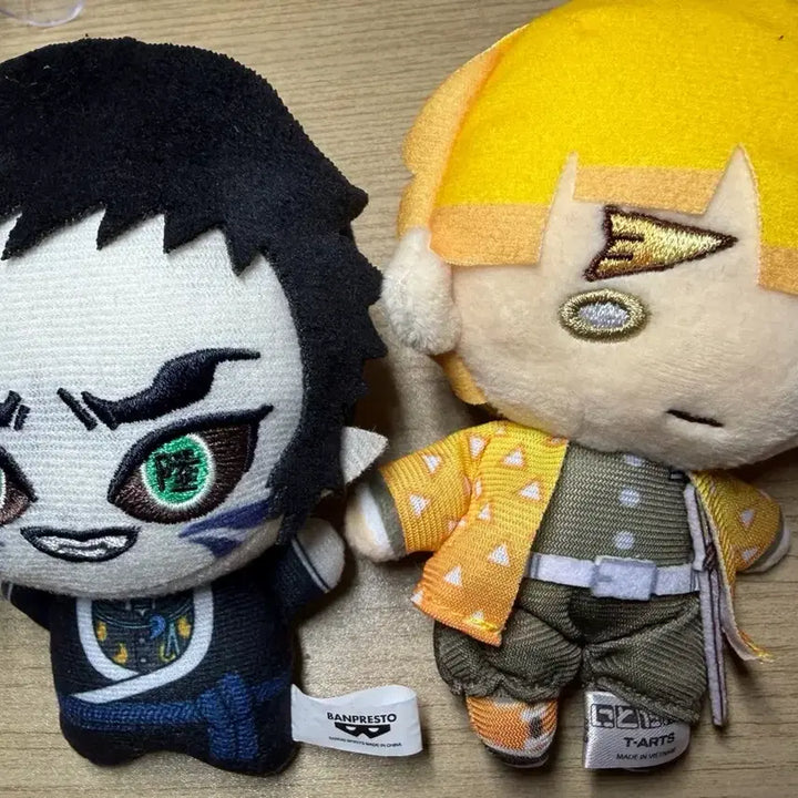 [BUNJANG] Demon Slayer Zenitsu Nitotan &amp; Kaigaku Plush Doll Bundle Set / (덤O) 귀멸의칼날 젠이츠 니토탄 + 카이가쿠 누이 인형 일괄 판매