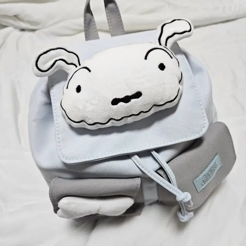 [BUNJANG] Crayon Shin-chan Shiro Pouch Backpack / 짱구 시로 흰둥이 복조리 백팩